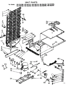 Unit Parts parts for Kenmore Refrigerator 106.7682050 (1067682050, 106 7682050) from AppliancePartsPros.com