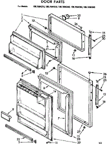 Door Parts parts for Kenmore Refrigerator 106.7684360 (1067684360, 106 7684360) from AppliancePartsPros.com