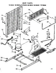 Unit Parts parts for Kenmore Refrigerator 106.7685240 (1067685240, 106 7685240) from AppliancePartsPros.com
