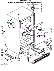 Cabinet Parts parts for Kenmore Refrigerator 106.7685360 (1067685360, 106 7685360) from AppliancePartsPros.com