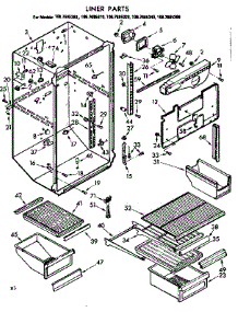 Liner Parts parts for Kenmore Refrigerator 106.7685360 (1067685360, 106 7685360) from AppliancePartsPros.com