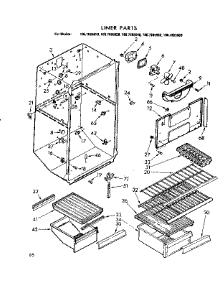 Liner Parts parts for Kenmore Refrigerator 106.7685940 (1067685940, 106 7685940) from AppliancePartsPros.com