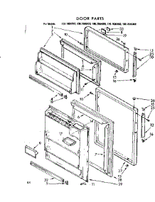 Door Parts parts for Kenmore Refrigerator 106.7685940 (1067685940, 106 7685940) from AppliancePartsPros.com