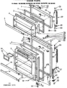 Door Parts parts for Kenmore Refrigerator 106.7687440 (1067687440, 106 7687440) from AppliancePartsPros.com