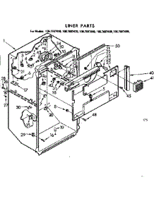 Liner Parts parts for Kenmore Refrigerator 106.7687440 (1067687440, 106 7687440) from AppliancePartsPros.com