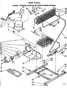 Unit Parts parts for Kenmore Refrigerator 106.7687440 (1067687440, 106 7687440) from AppliancePartsPros.com