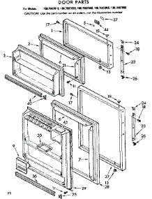 Door Parts parts for Kenmore Refrigerator 106.7687980 (1067687980, 106 7687980) from AppliancePartsPros.com