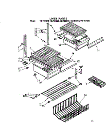 Liner Parts parts for Kenmore Refrigerator 106.7688210 (1067688210, 106 7688210) from AppliancePartsPros.com
