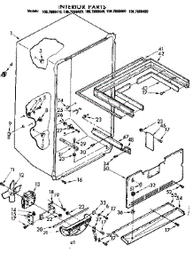 Interior Parts parts for Kenmore Refrigerator 106.7688410 (1067688410, 106 7688410) from AppliancePartsPros.com