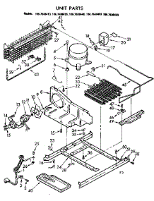 Unit Parts parts for Kenmore Refrigerator 106.7688410 (1067688410, 106 7688410) from AppliancePartsPros.com