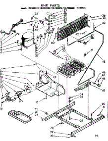 Unit Parts parts for Kenmore Refrigerator 106.7689222 (1067689222, 106 7689222) from AppliancePartsPros.com