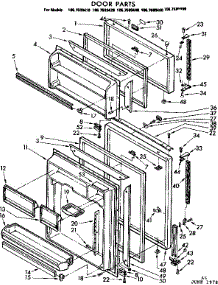 Door Parts parts for Kenmore Refrigerator 106.7689410 (1067689410, 106 7689410) from AppliancePartsPros.com