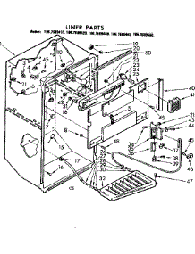 Liner Parts parts for Kenmore Refrigerator 106.7689410 (1067689410, 106 7689410) from AppliancePartsPros.com