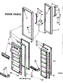 Door Parts parts for Kenmore Refrigerator 106.7690243 (1067690243, 106 7690243) from AppliancePartsPros.com