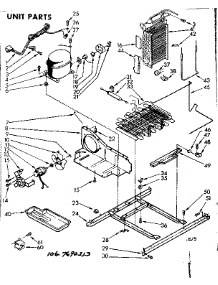 Unit Parts parts for Kenmore Refrigerator 106.7690243 (1067690243, 106 7690243) from AppliancePartsPros.com