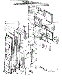 Freezer Door Parts parts for Kenmore Refrigerator 106.7690680 (1067690680, 106 7690680) from AppliancePartsPros.com