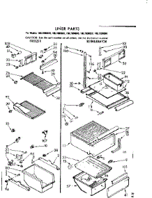 Liner Parts parts for Kenmore Refrigerator 106.7690680 (1067690680, 106 7690680) from AppliancePartsPros.com