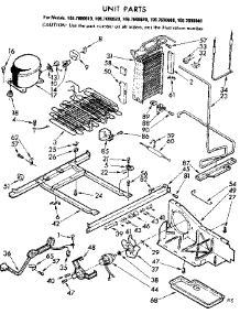 Unit Parts parts for Kenmore Refrigerator 106.7690680 (1067690680, 106 7690680) from AppliancePartsPros.com