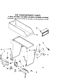 Ice Compartment Parts parts for Kenmore Refrigerator 106.7690680 (1067690680, 106 7690680) from AppliancePartsPros.com