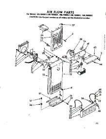 Air Flow Parts parts for Kenmore Refrigerator 106.7690861 (1067690861, 106 7690861) from AppliancePartsPros.com