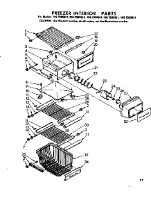 Freezer Interior Parts parts for Kenmore Refrigerator 106.7690861 (1067690861, 106 7690861) from AppliancePartsPros.com