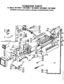 Icemaker Parts parts for Kenmore Refrigerator 106.7690861 (1067690861, 106 7690861) from AppliancePartsPros.com