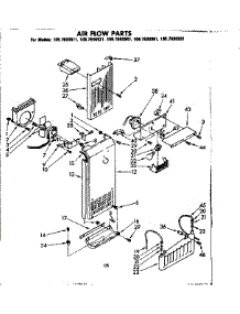 Air Flow Parts parts for Kenmore Refrigerator 106.7690941 (1067690941, 106 7690941) from AppliancePartsPros.com