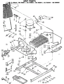 Unit Parts parts for Kenmore Refrigerator 106.7690941 (1067690941, 106 7690941) from AppliancePartsPros.com