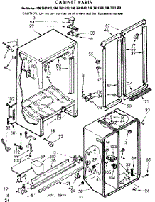 Cabinet Parts parts for Kenmore Refrigerator 106.7691340 (1067691340, 106 7691340) from AppliancePartsPros.com