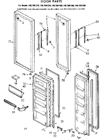 Door Parts parts for Kenmore Refrigerator 106.7691340 (1067691340, 106 7691340) from AppliancePartsPros.com