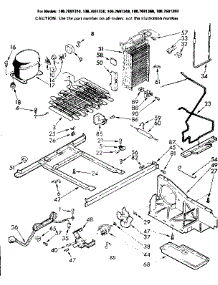 Unit Parts parts for Kenmore Refrigerator 106.7691340 (1067691340, 106 7691340) from AppliancePartsPros.com