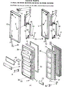 Door Parts parts for Kenmore Refrigerator 106.7691660 (1067691660, 106 7691660) from AppliancePartsPros.com