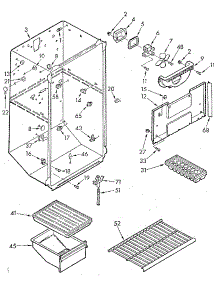 Liner Parts parts for Kenmore Refrigerator 106.7694010 (1067694010, 106 7694010) from AppliancePartsPros.com