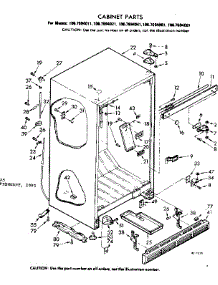 Cabinet Parts parts for Kenmore Refrigerator 106.7694011 (1067694011, 106 7694011) from AppliancePartsPros.com