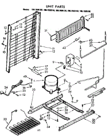 Unit Parts parts for Kenmore Refrigerator 106.7695160 (1067695160, 106 7695160) from AppliancePartsPros.com