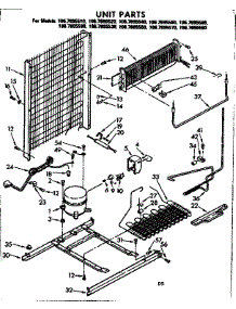 Unit Parts parts for Kenmore Refrigerator 106.7695530 (1067695530, 106 7695530) from AppliancePartsPros.com