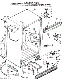 Cabinet Parts parts for Kenmore Refrigerator 106.7695681 (1067695681, 106 7695681) from AppliancePartsPros.com