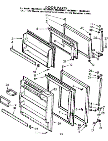 Door Parts parts for Kenmore Refrigerator 106.7695681 (1067695681, 106 7695681) from AppliancePartsPros.com