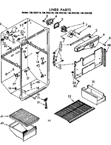 Liner Parts parts for Kenmore Refrigerator 106.7695740 (1067695740, 106 7695740) from AppliancePartsPros.com