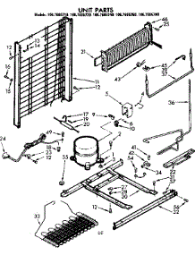Unit Parts parts for Kenmore Refrigerator 106.7695780 (1067695780, 106 7695780) from AppliancePartsPros.com