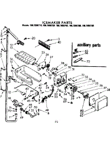 Icemaker parts for Kenmore Refrigerator 106.7695780 (1067695780, 106 7695780) from AppliancePartsPros.com