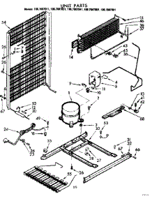 Unit Parts parts for Kenmore Refrigerator 106.7697081 (1067697081, 106 7697081) from AppliancePartsPros.com