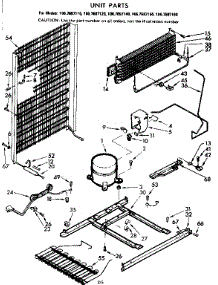 Unit Parts parts for Kenmore Refrigerator 106.7697110 (1067697110, 106 7697110) from AppliancePartsPros.com