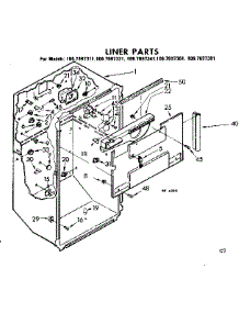 Liner Parts parts for Kenmore Refrigerator 106.7697341 (1067697341, 106 7697341) from AppliancePartsPros.com
