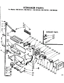 Icemaker Parts parts for Kenmore Refrigerator 106.7697341 (1067697341, 106 7697341) from AppliancePartsPros.com