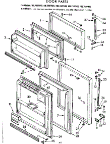 Door Parts parts for Kenmore Refrigerator 106.7697960 (1067697960, 106 7697960) from AppliancePartsPros.com