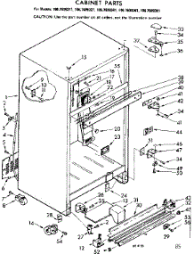 Cabinet Parts parts for Kenmore Refrigerator 106.7699341 (1067699341, 106 7699341) from AppliancePartsPros.com
