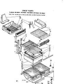 Shelf Parts parts for Kenmore Refrigerator 106.7699341 (1067699341, 106 7699341) from AppliancePartsPros.com