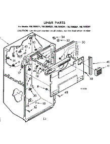 Liner Parts parts for Kenmore Refrigerator 106.7699361 (1067699361, 106 7699361) from AppliancePartsPros.com