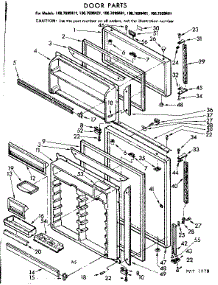 Door Parts parts for Kenmore Refrigerator 106.7699421 (1067699421, 106 7699421) from AppliancePartsPros.com